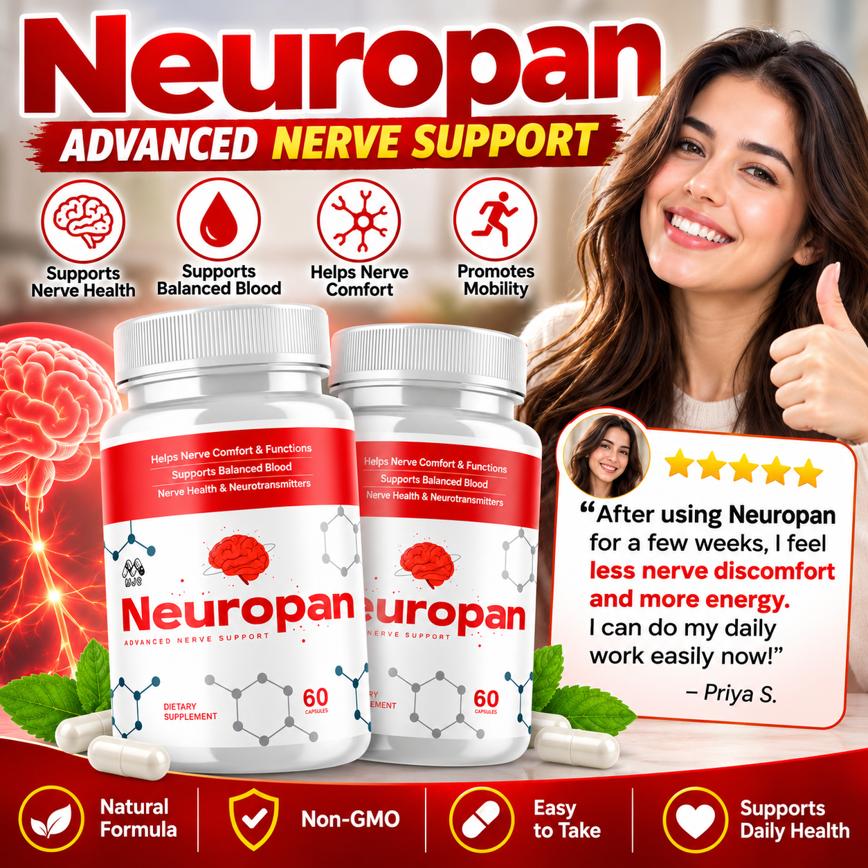 Neuropan nerve wellness lifestyle graphic
